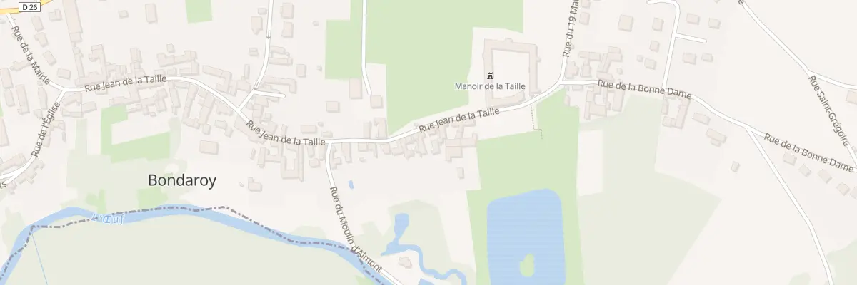 Plan du 50 Rue Jean de la Taille à Bondaroy