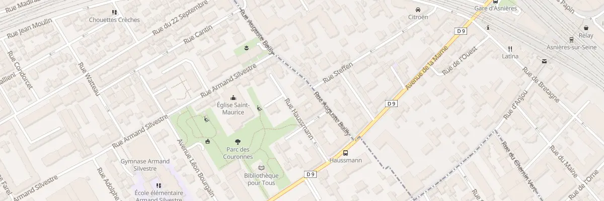 Plan du 9 Rue Auguste Bailly à Courbevoie