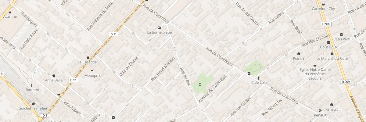 Plan du 70 Rue du Bac à Asnières-sur-Seine