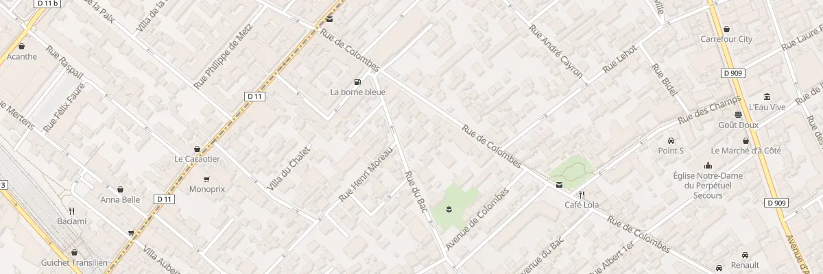 Plan du 74 Rue du Bac à Asnières-sur-Seine