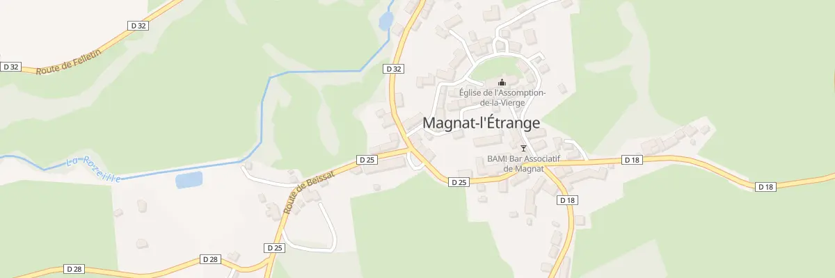 Plan du 13 Che de la Ceinture à Magnat-l’Étrange