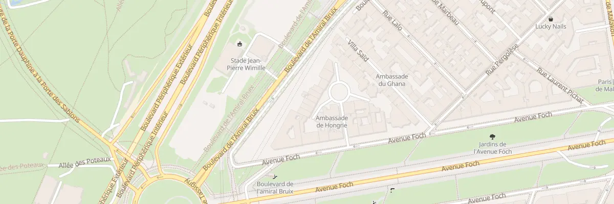 Plan du 11B Sq de l’Avenue Foch à Paris 16e Arrondissement