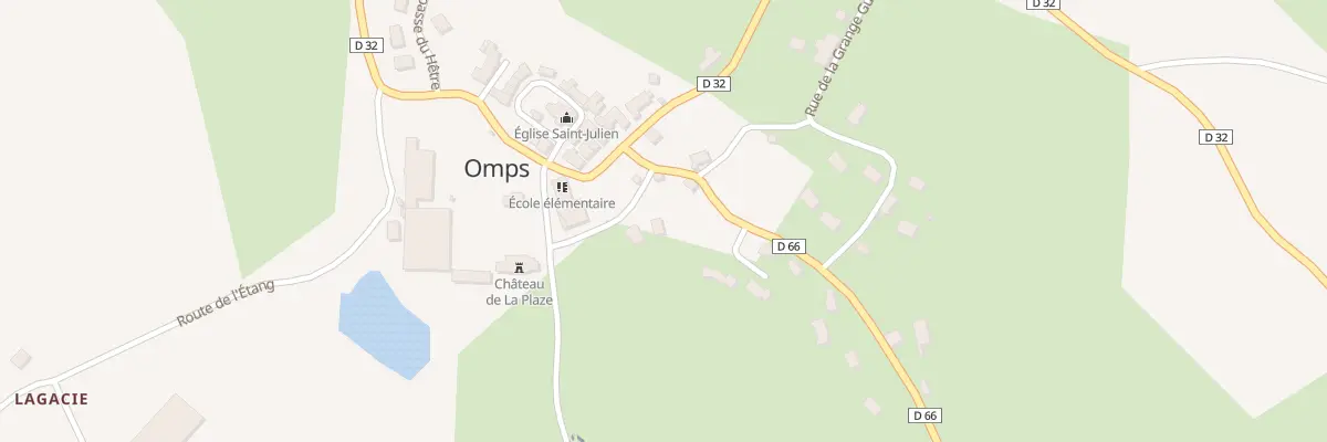 Plan du 6023 Le Bourg à Omps