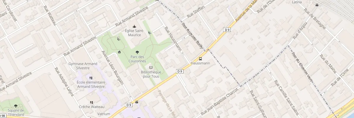 Plan du 333 Bd Saint-Denis à Courbevoie