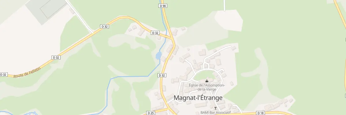 Plan du 4 Rte de Felletin à Magnat-l’Étrange