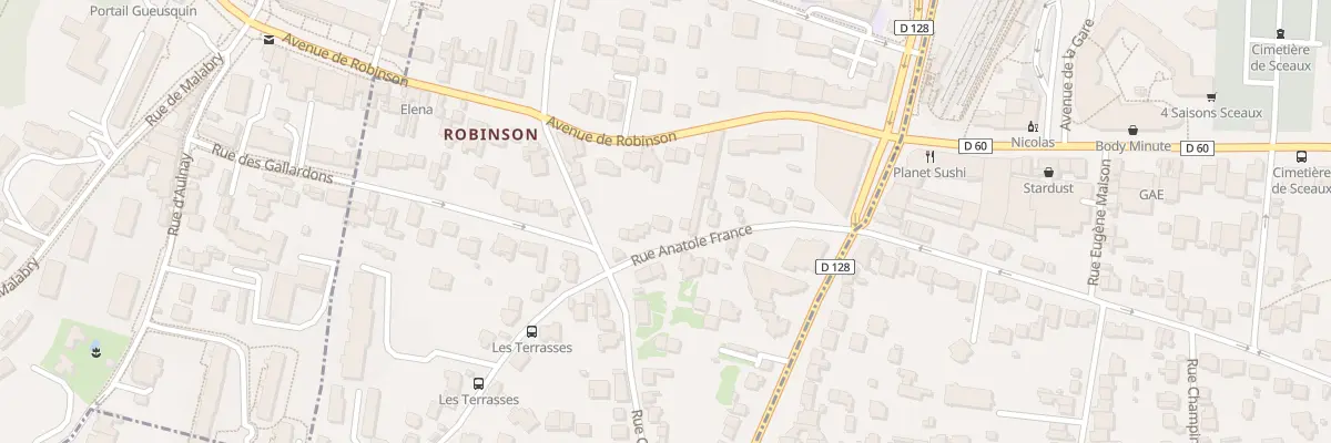 Plan du 24 Rue Anatole France à Châtenay-Malabry