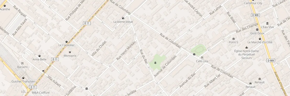 Plan du 66 Rue du Bac à Asnières-sur-Seine