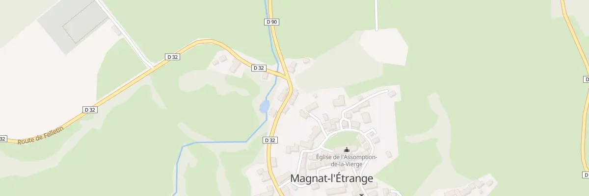 Plan du 6 Rte de Felletin à Magnat-l’Étrange