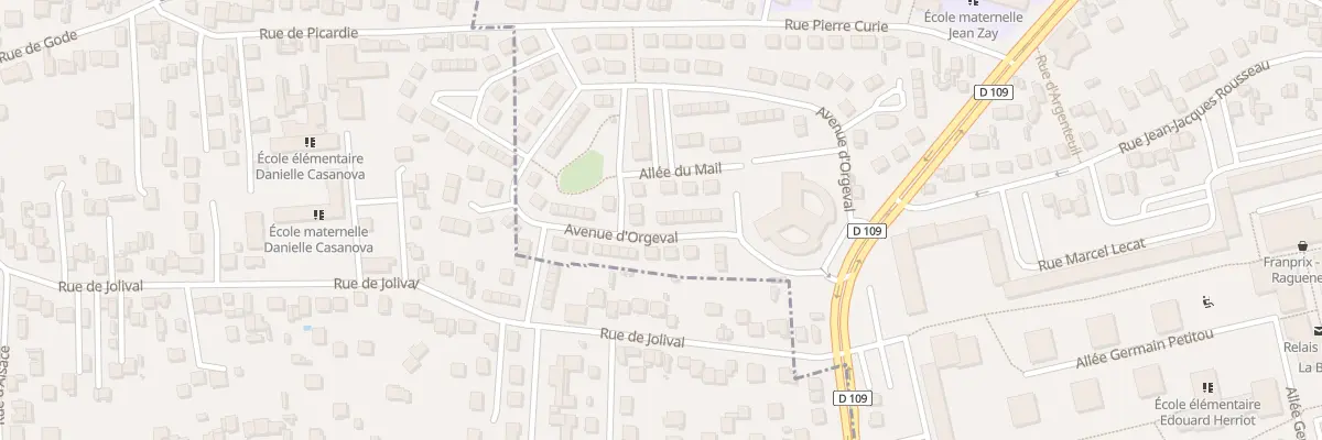 Plan du 14 Av d’Orgeval à Saint-Gratien