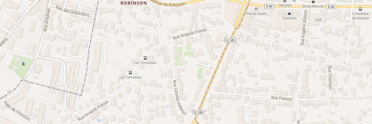 Plan du 16 Rue Camille Pelletan à Châtenay-Malabry