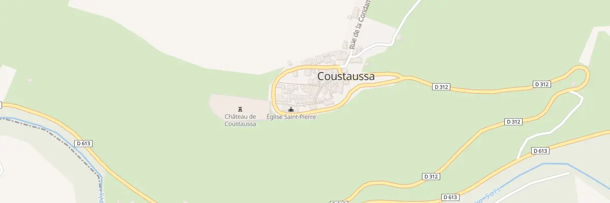 Plan du 1003 Le Village à Coustaussa
