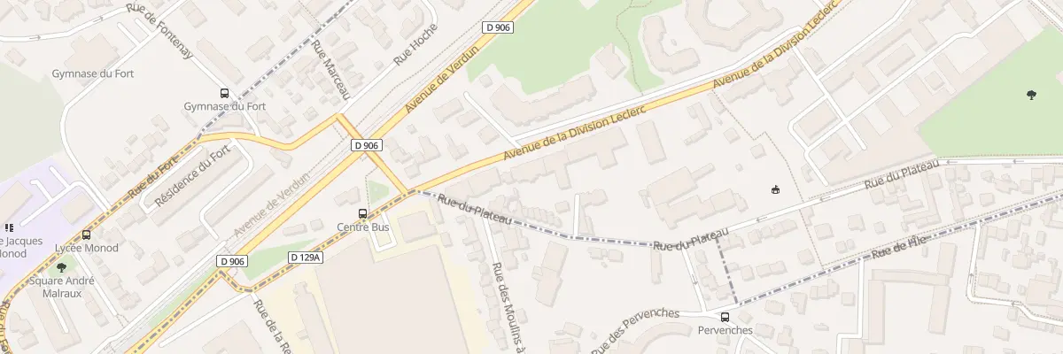 Plan du 57 Av de la Division Leclerc à Châtillon
