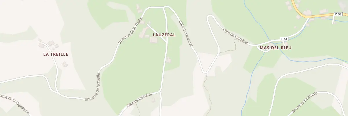 Plan du 959 Cote de Lauzeral à Auzits