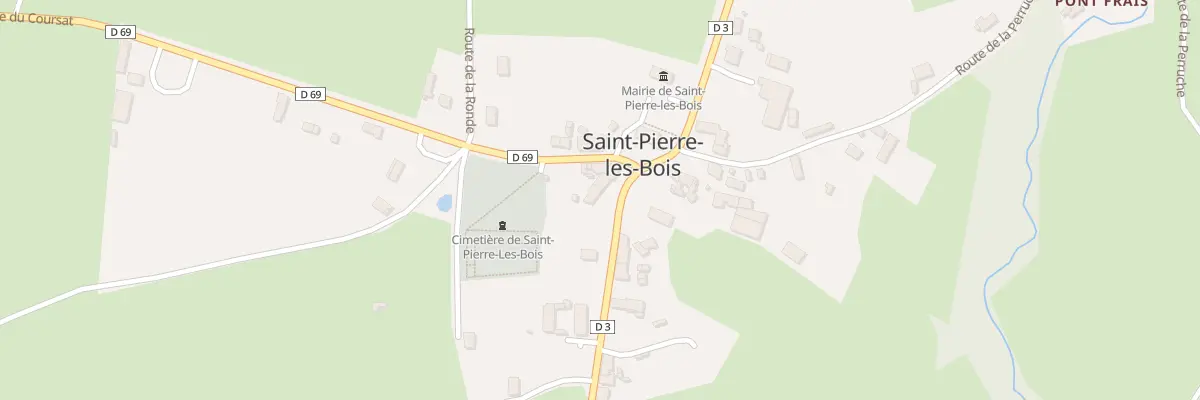 Plan du 68 Rte de la Breuille à Saint-Pierre-les-Bois