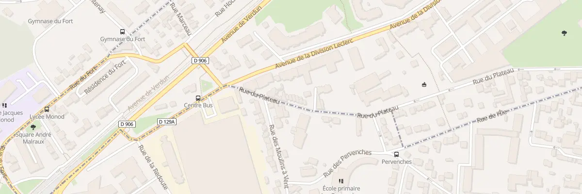 Plan du 106 Rue du Plateau à Châtillon