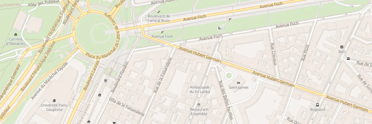 Plan du 55 Av Hubert Germain à Paris 16e Arrondissement