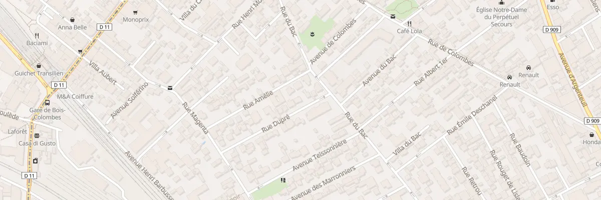 Plan du 21 Rue Dupré à Asnières-sur-Seine