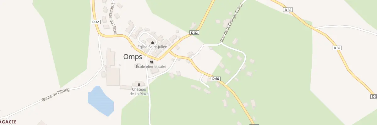 Plan du 5003A Le Bourg à Omps