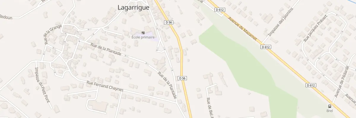 Plan du 44 Av Jean Jaurès à Lagarrigue