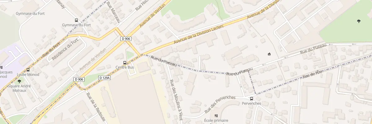 Plan du 104 Rue du Plateau à Châtillon