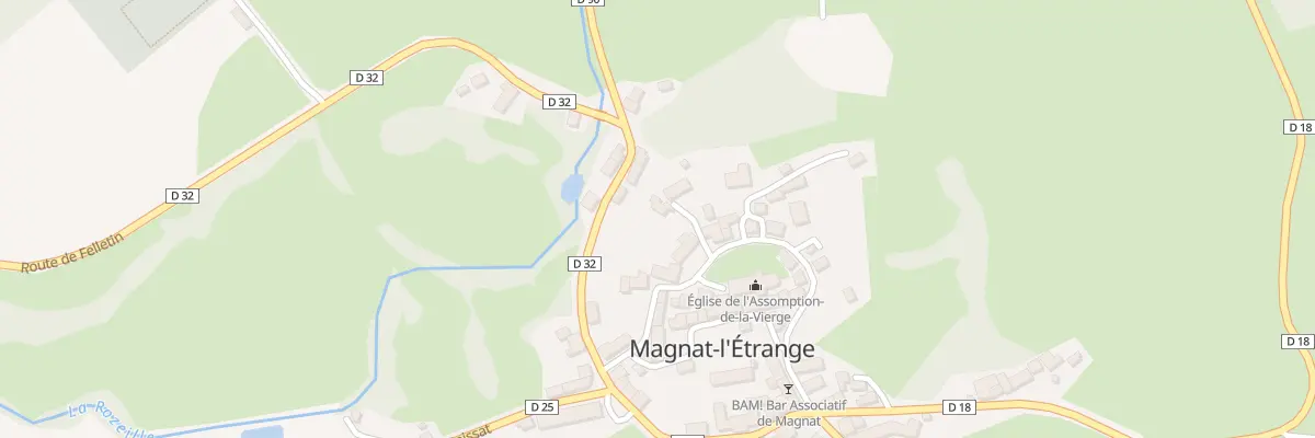 Plan du 8 Che de la Ceinture à Magnat-l’Étrange