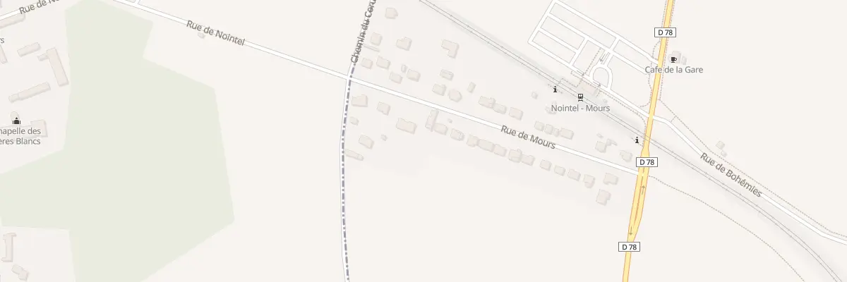 Plan du 25B Rue de Mours à Nointel