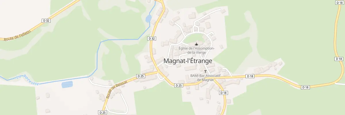 Plan du 5 Che de la Ceinture à Magnat-l’Étrange
