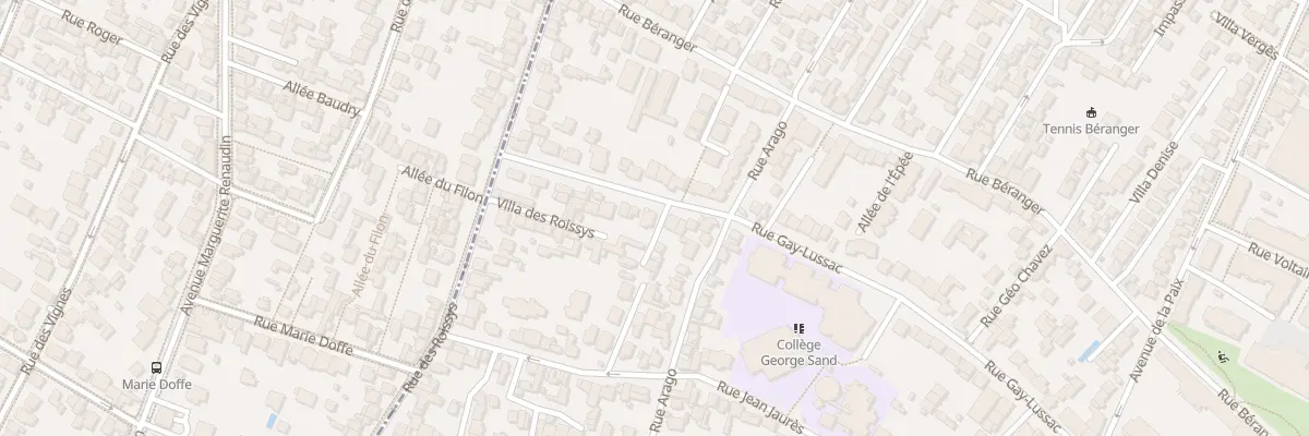 Plan du 93 Rue Gay Lussac à Châtillon