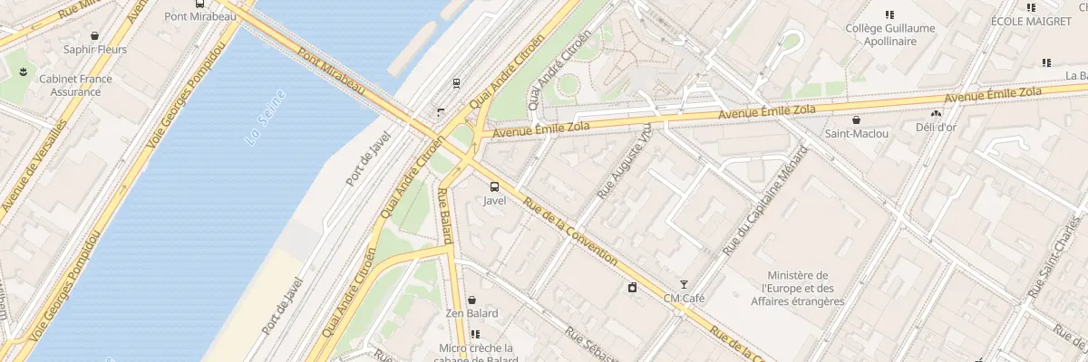 Plan du 5 Rue Laure Surville à Paris 15e Arrondissement