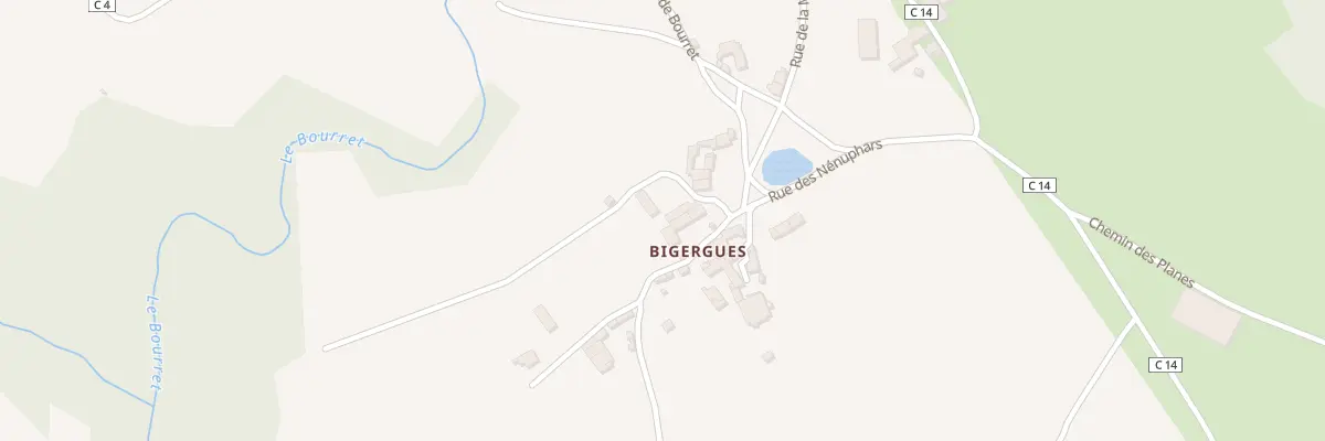 Plan du 5130 Bigergues à Pradinas