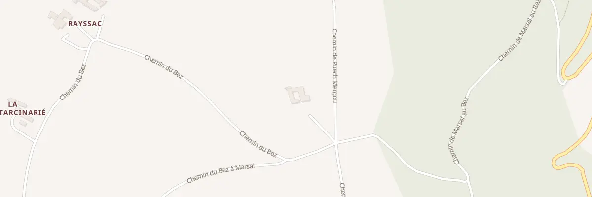 Plan du 457 Che de Puech Mergou à Bellegarde-Marsal