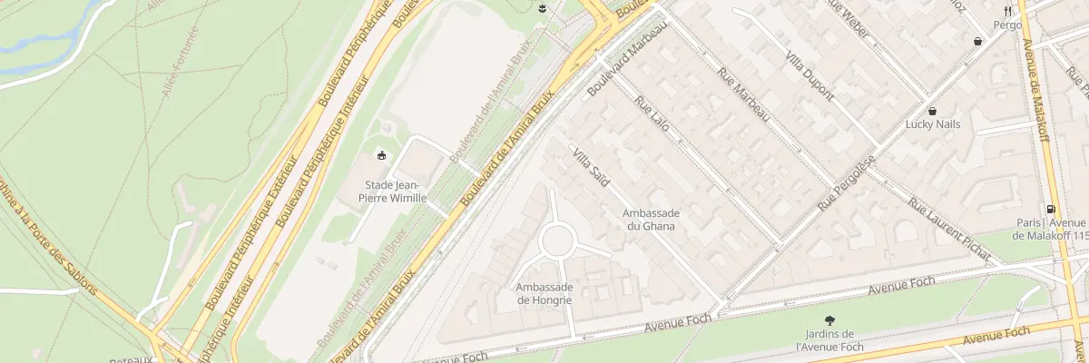 Plan du 24B Sq de l’Avenue Foch à Paris 16e Arrondissement