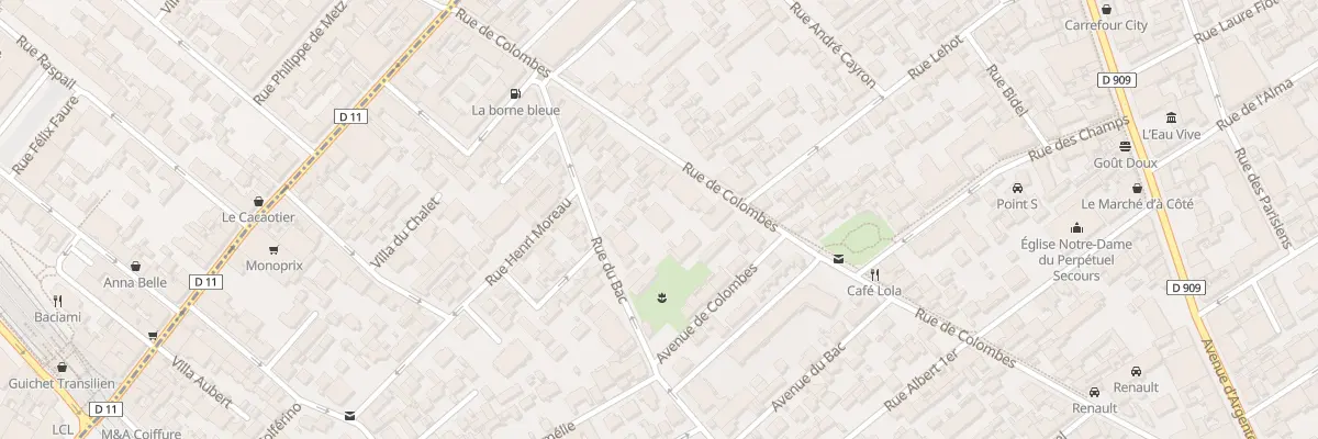 Plan du 62 Rue du Bac à Asnières-sur-Seine