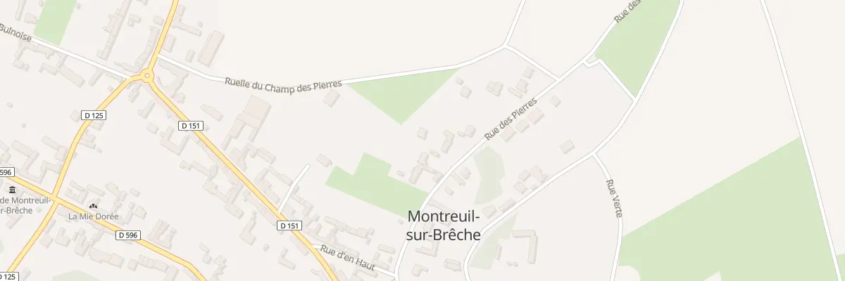 Plan du 140 Rue des Pierres à Montreuil-sur-Brêche