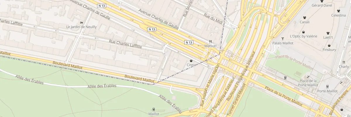 Plan du 33 Av Charles de Gaulle à Neuilly-sur-Seine