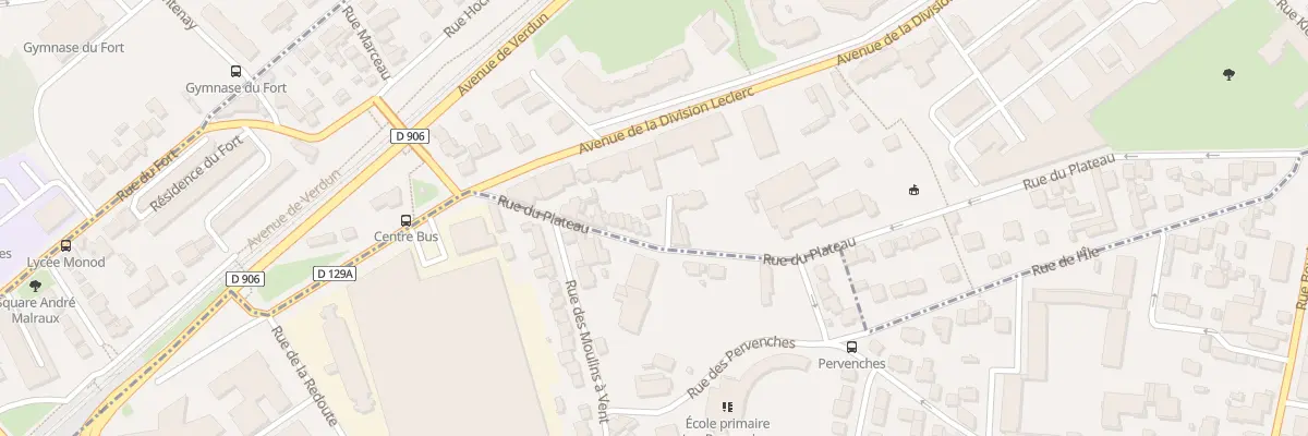 Plan du 96 Rue du Plateau à Châtillon