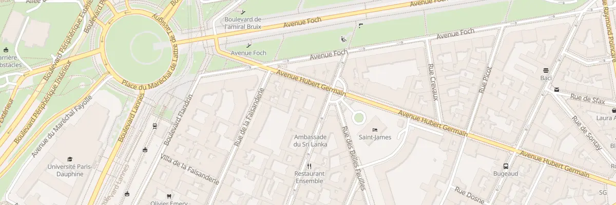 Plan du 51 Av Hubert Germain à Paris 16e Arrondissement