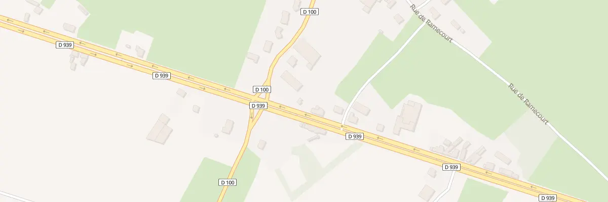 Plan du 14 Rte Nationale à Croix-en-Ternois