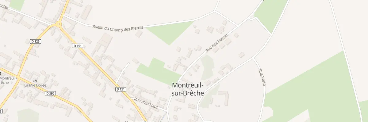 Plan du 128 Rue des Pierres à Montreuil-sur-Brêche