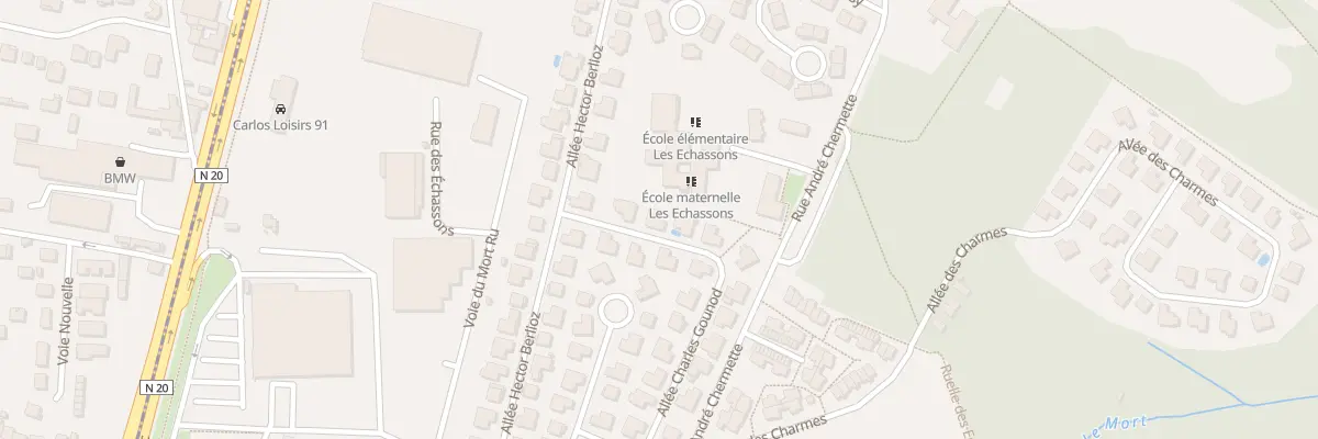 Plan du 20 All Charles Gounod à Longpont-sur-Orge