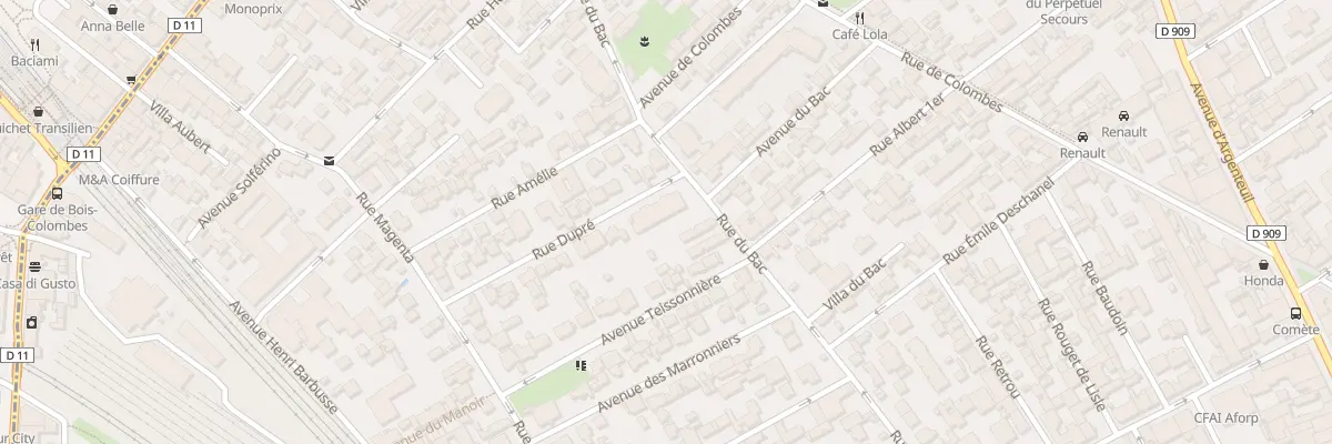 Plan du 22 Rue Dupré à Asnières-sur-Seine