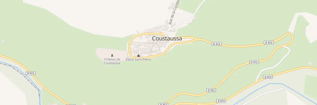 Plan du 13 Le Village à Coustaussa