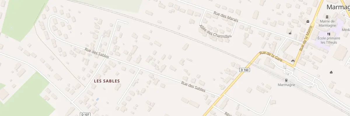 Plan du 10 Rue des Sables à Marmagne