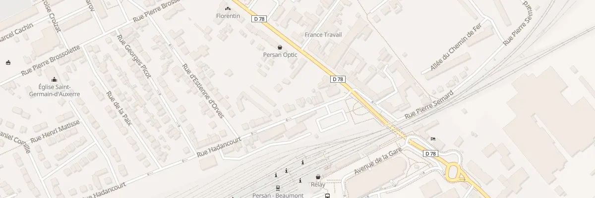 Plan du 18 Rue Hadancourt à Persan