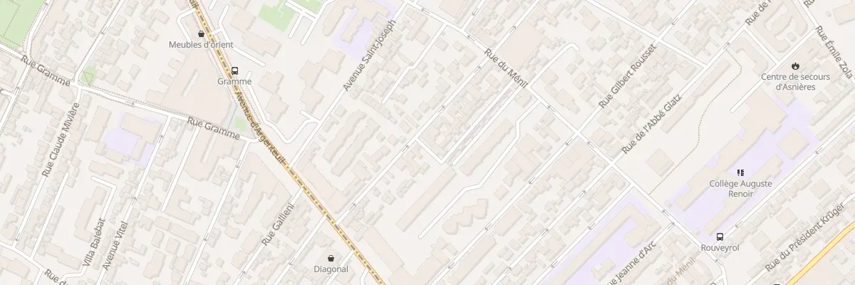 Plan du 22 Rue Victor Hugo à Asnières-sur-Seine