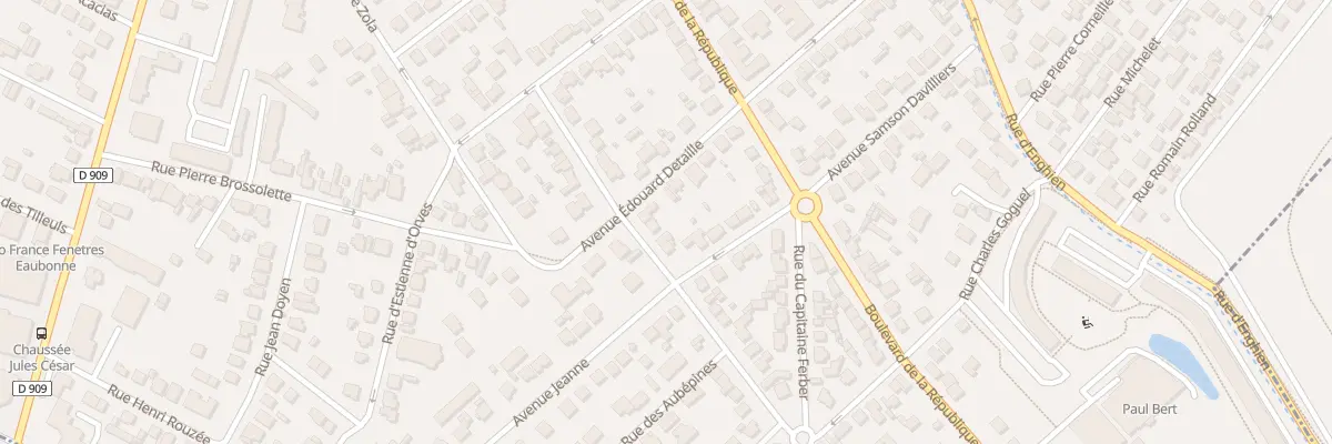 Plan du 3 Rue Edouard Vaillant à Eaubonne