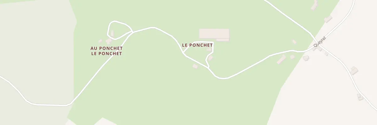 Plan du 5020 Au Ponchet à Valiergues