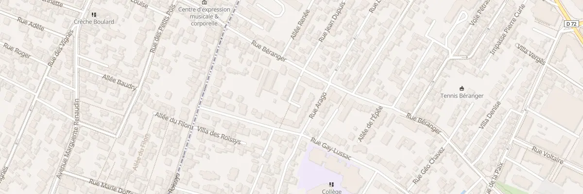 Plan du 91 Rue Béranger à Châtillon
