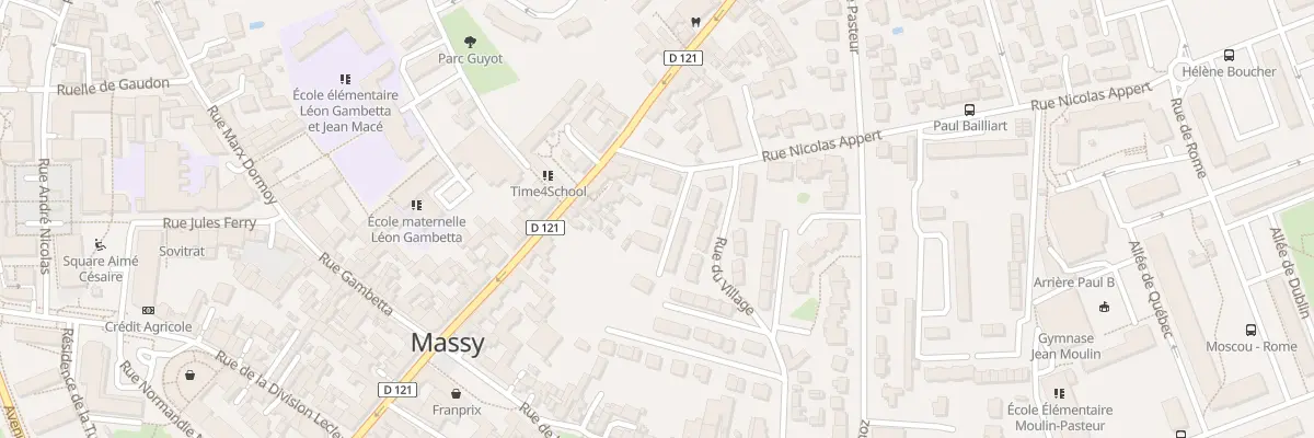 Plan du 4 Rue Appert à Massy