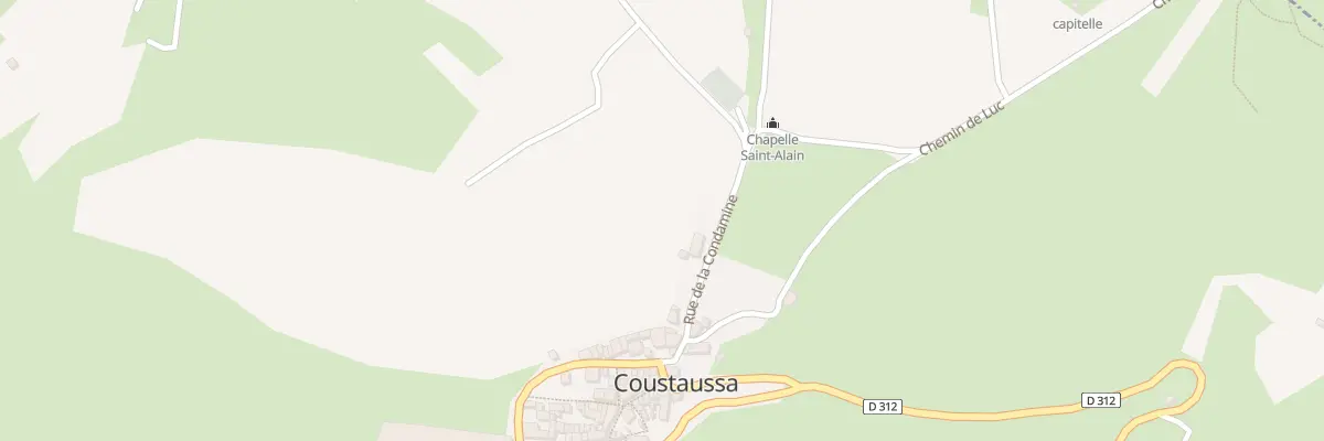 Plan du 26 Condamine à Coustaussa
